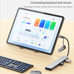 USB A Type C Hub Concentrator Docking Station Multi Adapter SD TF Card Reader Audio Multi-hub Dock Splitter For MacBook Air PC